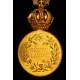 Austrian Wartime Military Medal of Merit. World War I. In original case.