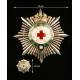 Spain, Order of the Red Cross. Second Class Badge and Miniature, Solid Silver. Spain, Order of the Red Cross.