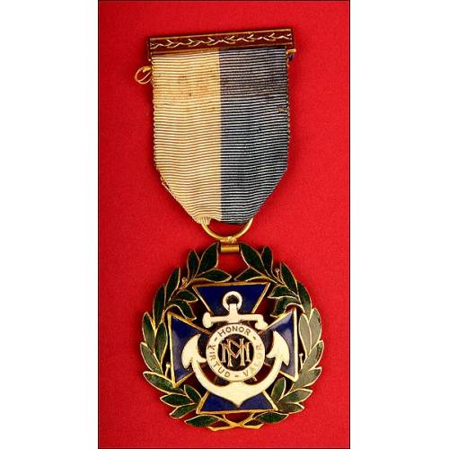 Medalla al Mérito Naval. II Clase. Cuba, Época de Batista. (1940-1959)
