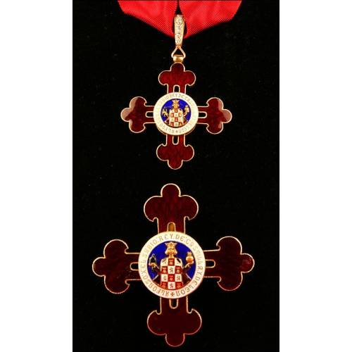 Spain, Order of Alfonso X the Wise. Silver, gold and diamonds. 1960s