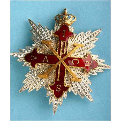Italy. Sacred Military Constantine Order of St. George. Solid silver markings