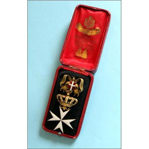 Spain. Comedador of the Order of Malta. With case