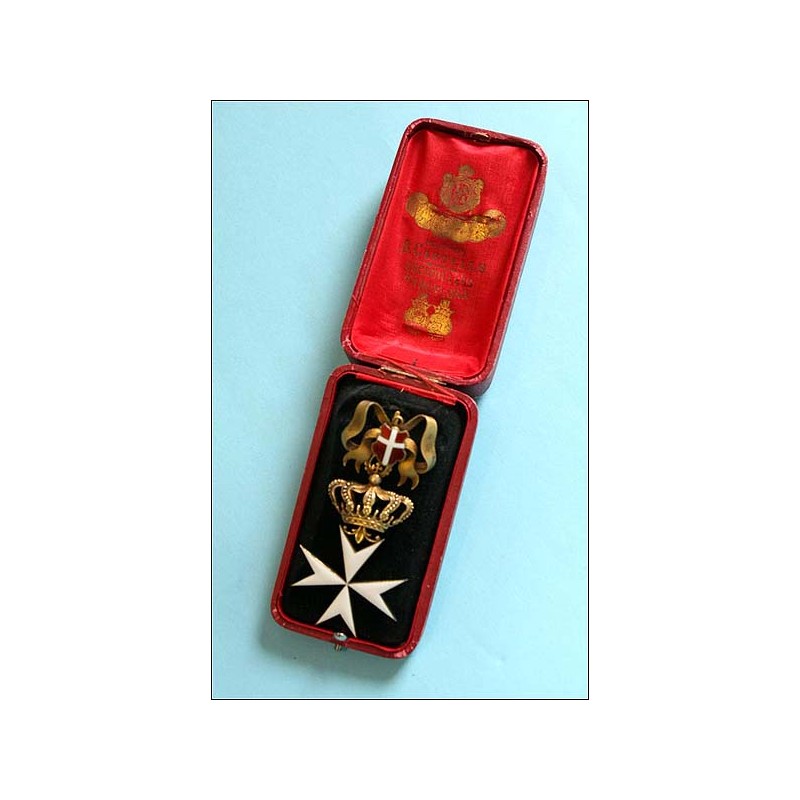 Spain. Comedador of the Order of Malta. With case