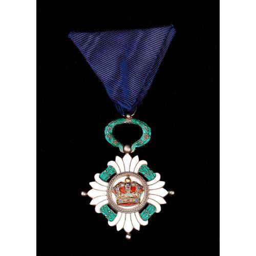 Order of the Crown of Yugoslavia in the rank of Officer. Years 30-40 of the XX Century