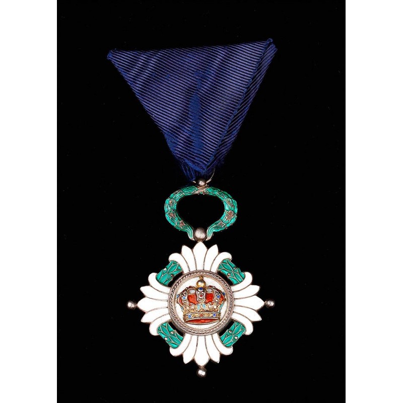 Order of the Crown of Yugoslavia in the rank of Officer. Years 30-40 of the XX Century