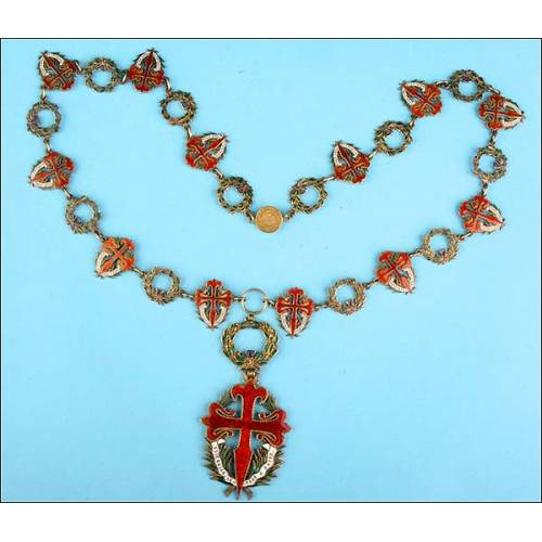 Portugal. Collar of the Order of Santiago and sword.