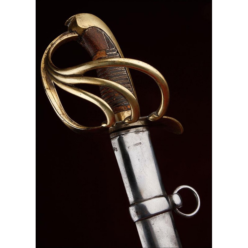 Elegant Light Cavalry Saber, Model 1815. Toledo, 1833