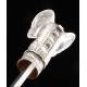 Antique Turkish Yagatan with Silver Hilt and Original Scabbard. Early XIX Century