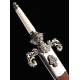Plug Bayonet with Ivory Hilt and Leather Scabbard. Europe, XIX Century