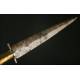 Elegant Antique Spanish Knife, mid 19th century. With bone and brass handles.