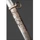 Espada Para Oficial de Ingenieros Fabricada en Toledo, Circa 1890. Con Vaina y Bien Conservada
