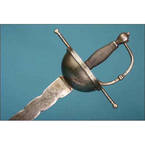 Flaming cup sword. Spain, XVIII Century.