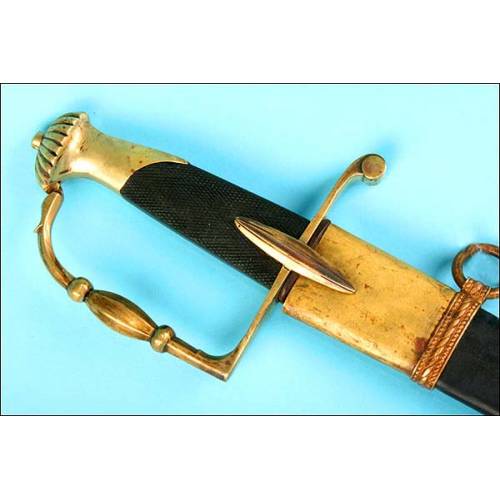 Light cavalry officer's saber. National Guard. France. 1799-1804