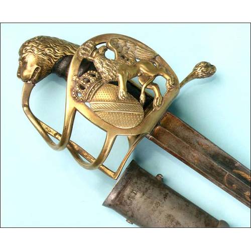 Prussian cavalry sword. Circa 1800