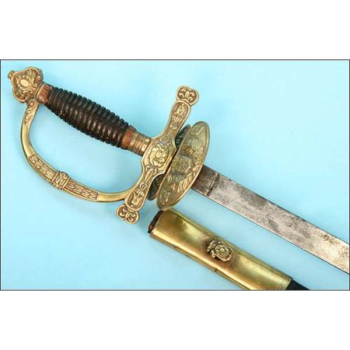Espada para oficial de la Guardia Civil. Mod 1844