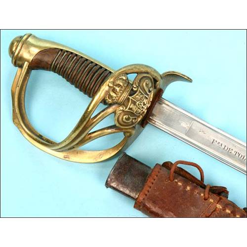 Espada de montar para oficial de la Guardia Civil. Mod. 1844