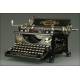 Excepcional Máquina de Escribir Francesa MAP, Fabricada en 1921. Bien Conservada y Funcionando