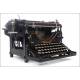 Beautiful Underwood No. 5 Typewriter. Germany, 1920. In Good Condition and Working