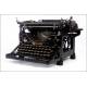 Rare and Exclusive Underwood Typewriter No. 5 with Spanish Keyboard. 1920's