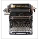 Rare and Exclusive Underwood Typewriter No. 5 with Spanish Keyboard. 1920's