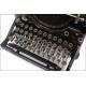 Rare and Exclusive Underwood Typewriter No. 5 with Spanish Keyboard. 1920's