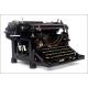 Rare and Exclusive Underwood Typewriter No. 5 with Spanish Keyboard. 1920's