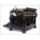 Rare and Exclusive Underwood Typewriter No. 5 with Spanish Keyboard. 1920's