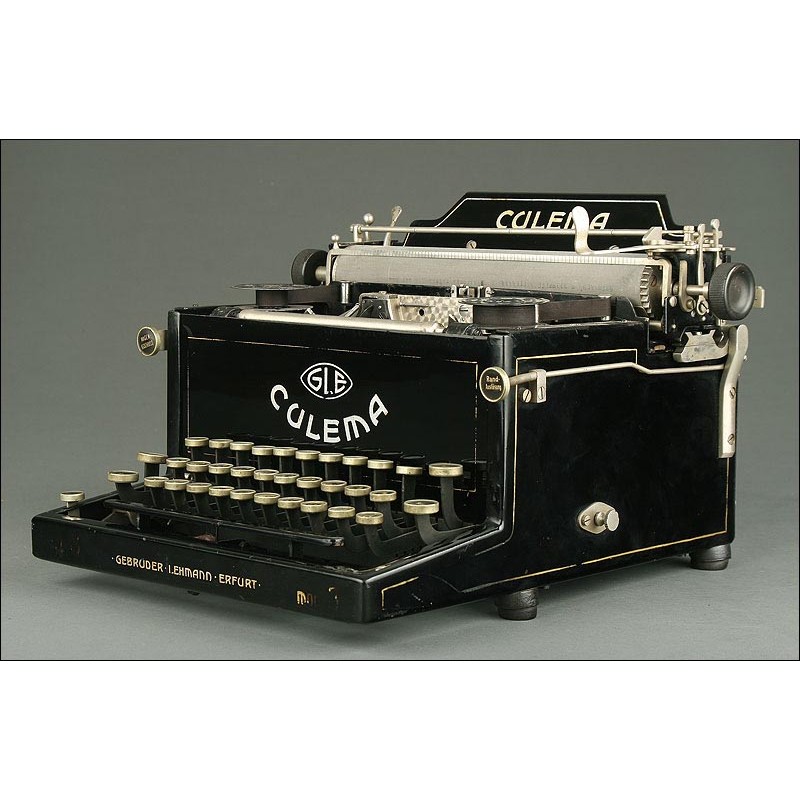 Rare German Culema Typewriter, Year 1919.