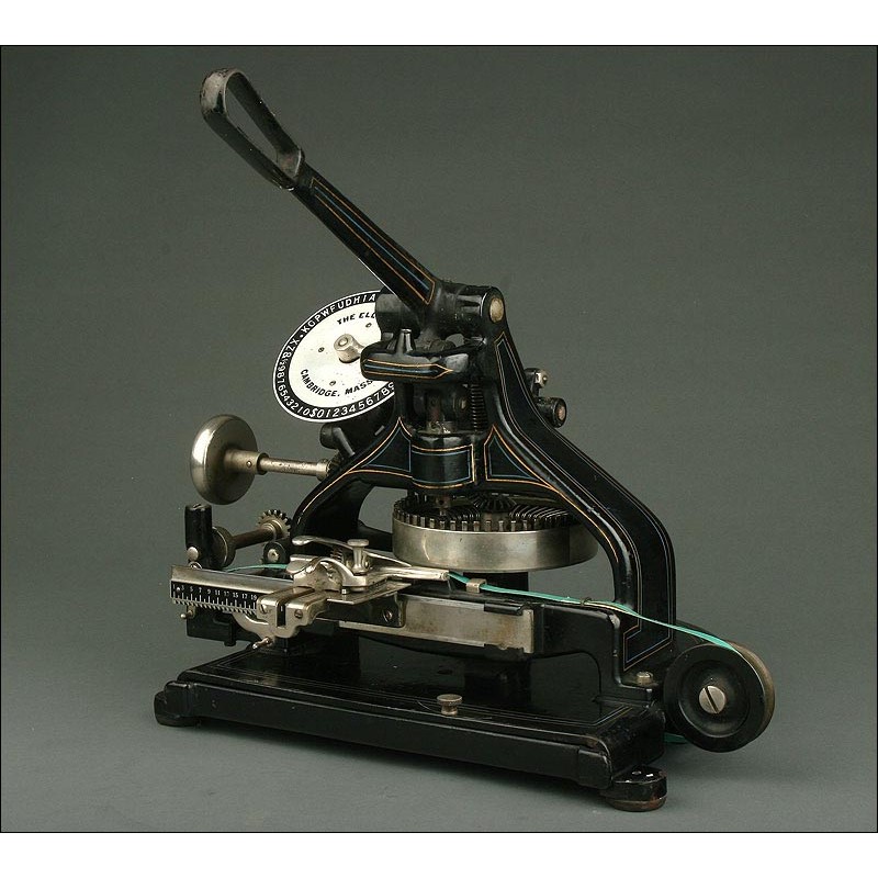 Historic 1920's American Lettering Machine. Well Preserved