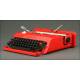 Máquina de Escribir Italiana Olivetti Valentine de 1969. Bien Conservada y en Perfecto Funcionamiento