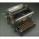 Elegant German Ideal D Typewriter, 1945. Well Preserved and Working