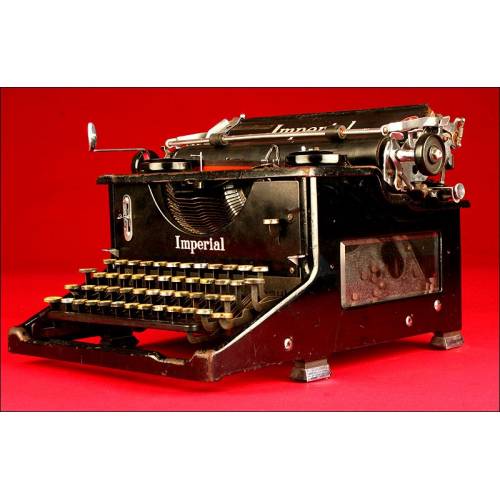 Distinguida Máquina de Escribir Imperial, Inglaterra, 1916. Funcionando a la Perfección