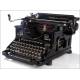 Máquina de Escribir Hispano Olivetti M40, en Muy Buen Estado. Barcelona, Años 40. Funcionando