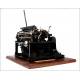 Máquina de Escribir Stoewer Record en Buen Estado y Funcionando. Año 1905, con Estuche Original