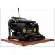 Máquina de Escribir Stoewer Record en Buen Estado y Funcionando. Año 1905, con Estuche Original