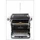 Elegant German Continental Typewriter. Forties of the XX Century. In Perfect Condition.
