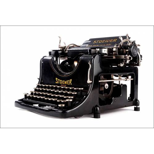 Beautiful Stoewer Record Typewriter Made in Germany in 1921. Perfectly Working