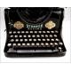 Antique Stoewer Record Typewriter in perfect working order. Germany, 1920's