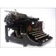 Antique German Stoewer Record Typewriter, Year 1926. Decorative and Working Fine