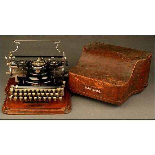 Antigua Máquina de Escribir Hammond Multiplex, Año 1913.