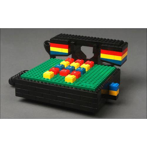 Teléfono Alemán Lego Phone Fabricado en 1989. Pieza de Colección, Bien Conservada y Funcionando