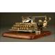 Rare American Typewriter London Blick 7, Year 1906. With Aluminum Case