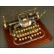 Rara Máquina de Escribir Norteamericana London Blick 7, Año 1.906. Con Carcasa de Aluminio