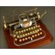 Rare American Typewriter London Blick 7, Year 1906. With Aluminum Case