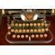 Rare American Typewriter London Blick 7, Year 1906. With Aluminum Case