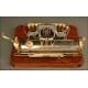 Rare American Typewriter London Blick 7, Year 1906. With Aluminum Case