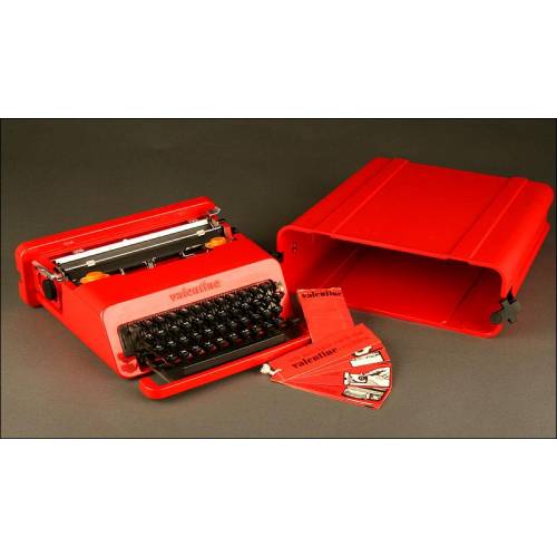 Preciosa Máquina de Escribir Olivetti Valentine de 1969. En Perfecto Estado y Funcionando Bien