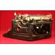 Rare Rex Visible Typewriter No. 4. USA, 1914. Original and Working.