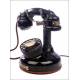 Raro Teléfono Americano Thompson Fabricado en los Años 20 para el Mercado Francés. Funcionando