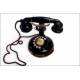 Raro Teléfono Americano Thompson Fabricado en los Años 20 para el Mercado Francés. Funcionando